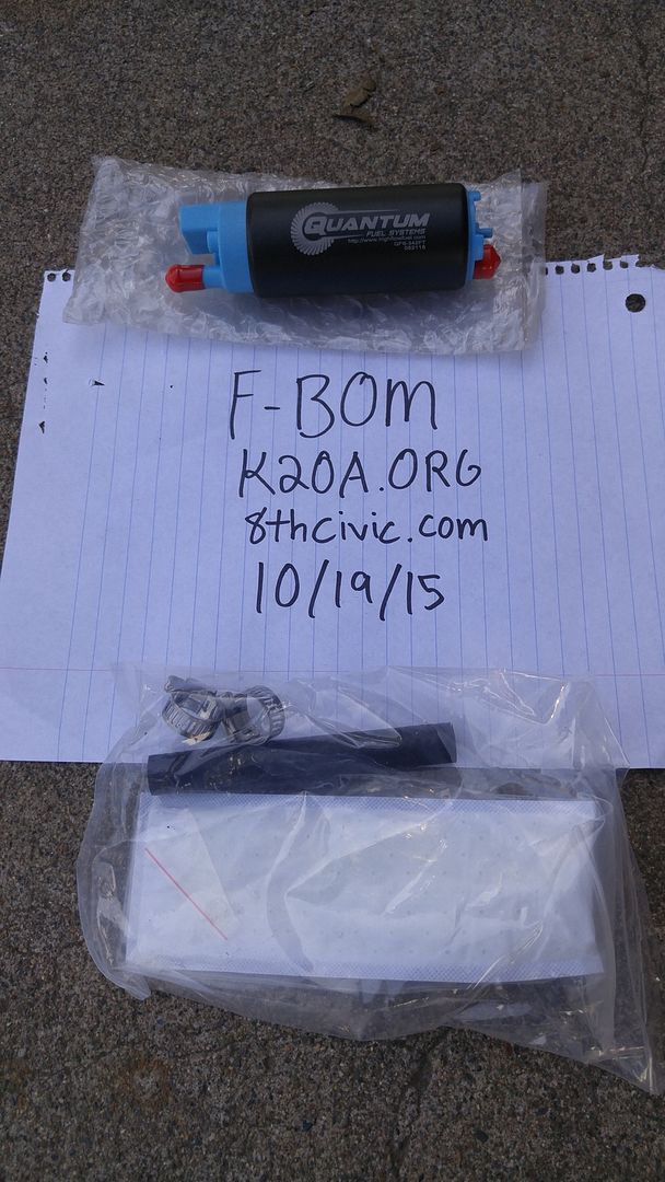 ID1000 injectors, Ktuned ac/ps delete, e85 fuel pump Honda / Acura